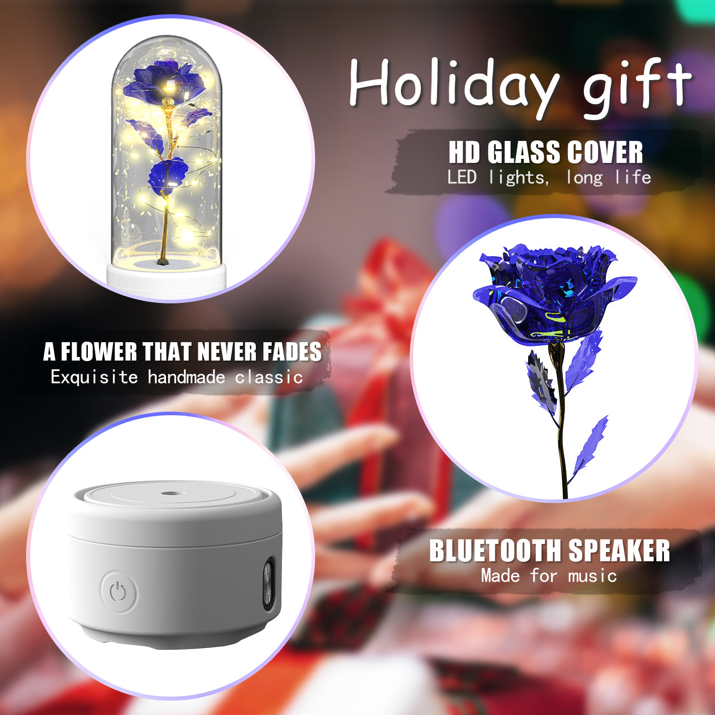 Aura Rose Max – LED Lamp and Bluetooth Speaker