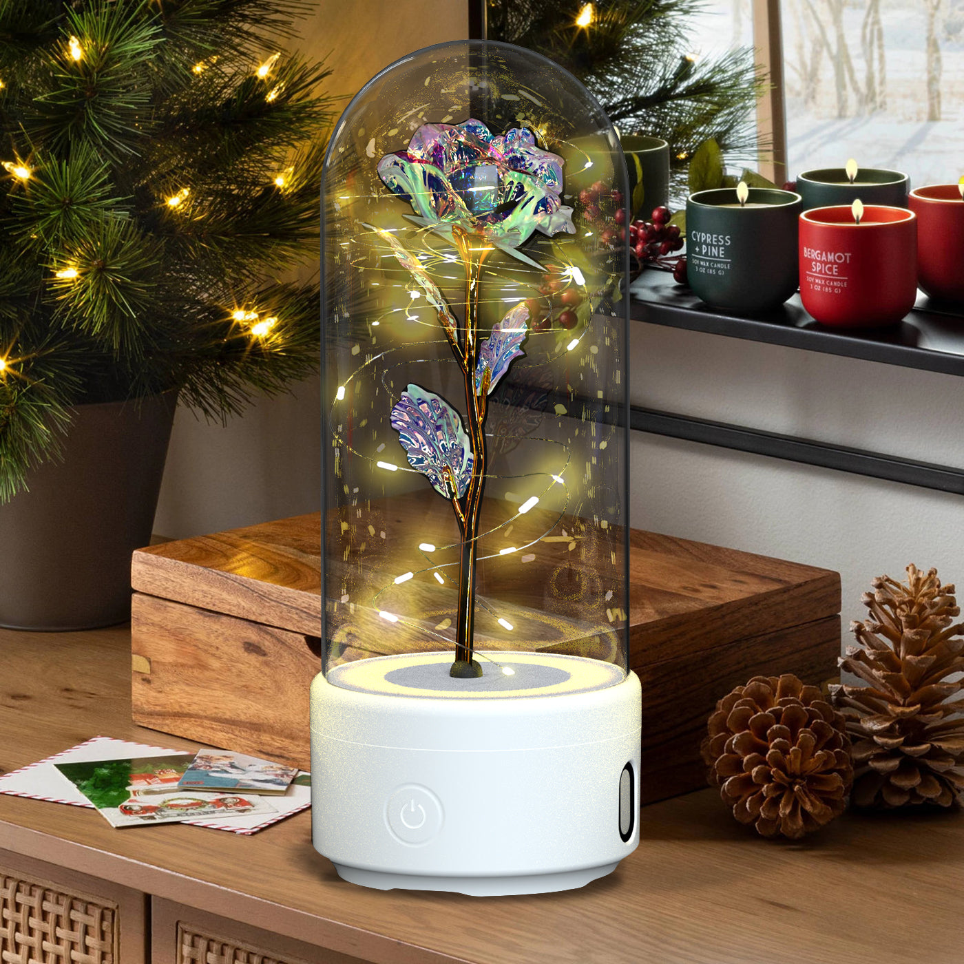 Aura Rose Max – LED Lamp and Bluetooth Speaker