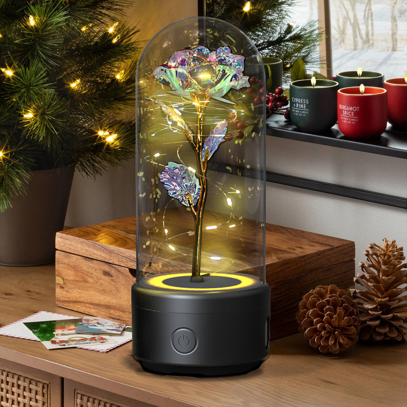 Aura Rose Max – LED Lamp and Bluetooth Speaker